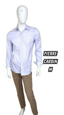 Pierre Cardin Taille M Neuf  Chemise manches longues violet homme Slim Fit