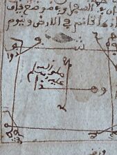 14 Pages antique islamique  manuscrit maghrébin talisma avant 19