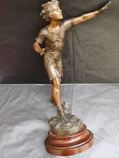Figurine régule  Louis Francois Moreau Trophée Challenge Pélerin 1er Prix 1923
