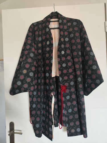 Japanese haori kimono silk - kimono,