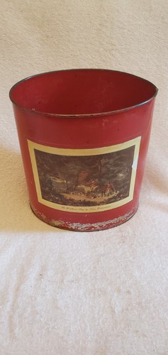 Ancienne poubelle rouge