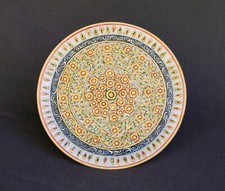 INDE plat en marbre blanc avec décoration de fleurs peintes plateau décoration