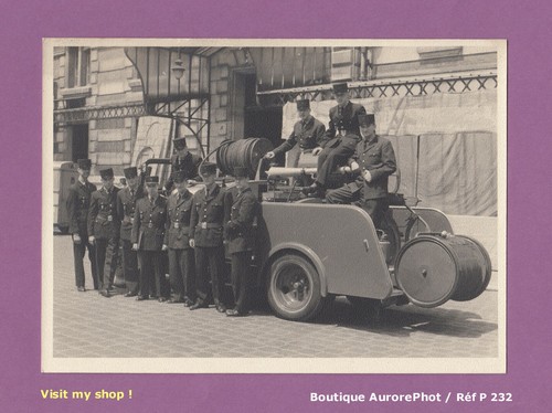 Tirage 1950 sapeurs pompiers - tirage, 1950,