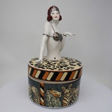 Boite Bijoux Figurine Mata Hari Baigneuse Pin-up Sexy Style Art Deco-allemand St