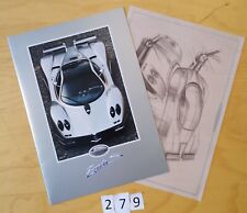 PAGANI ZONDA C12 S Prospectus + artwork I/GB/F/D 4+2 pages RARE !!