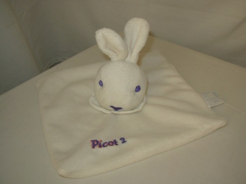 Peluche doudou plat - , "lapin"