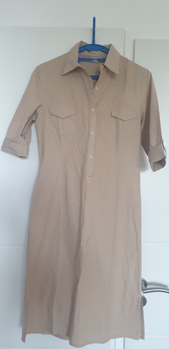 Robe chemise beige camaïeu - robe,