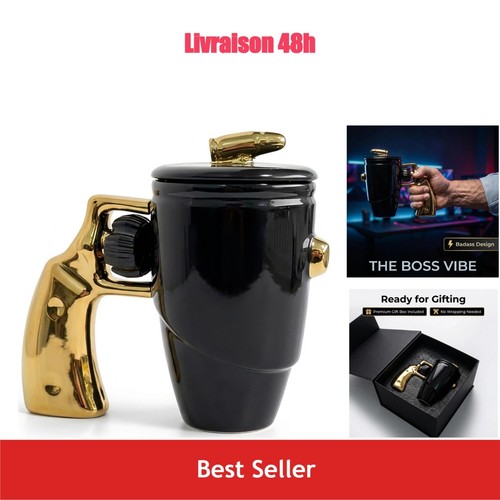 Mug céramique revolver avec - mug,