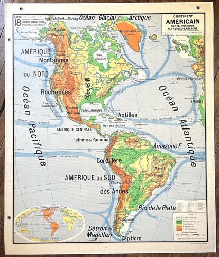 Ancienne carte scolaire - 🌎,