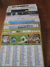 9 CALENDRIERS ALMANACH DU FACTEUR LAPOSTE 1990 a 1998 CARTIER BRESSON LAVIGNE