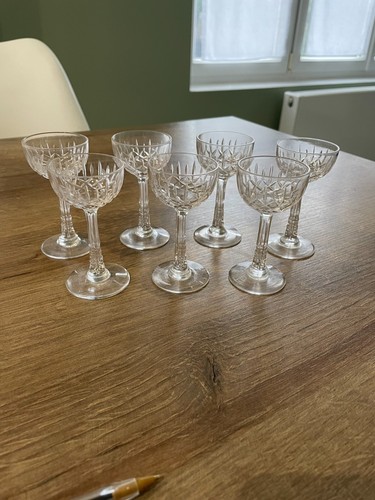 Anciens verre liqueurs en - 7,