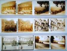 10 PHOTOS STÉRÉOSCOPIQUES SUR PLAQUES DE VERRE 6x13 - VOIR DETAILS