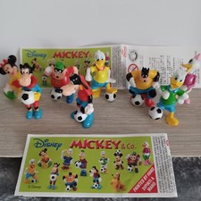 Set 8 Mini Figurines 3cm Mickey & Co. Série Footballeurs  Disney -  ZAINI 2008