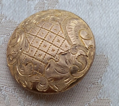 Beau bouton xix eme - xix, metal