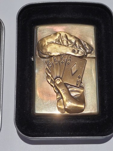 Zippo poker vintage lighter - zippo,