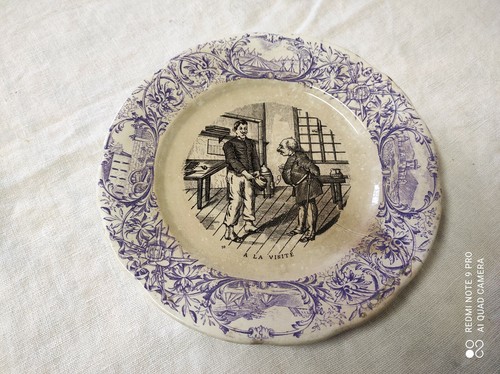 Ancienne assiette parlante - ancienne,