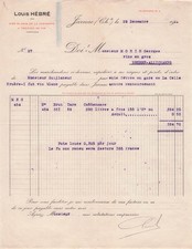 16 JARNAC negociant HEBRE 1918