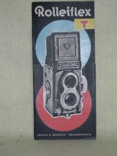 Catalogue appareil photo argentique de collection Rollei Flex T version angla...