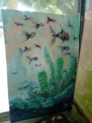 Tableau peinture huile format - tableau,