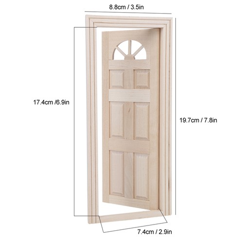 Porte miniature bois - s,