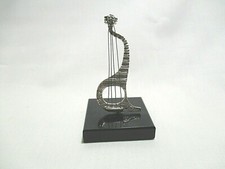 INSTRUMENT DE MUSIQUE GUITARE CITHARE MINIATURE ARGENT GIOIELLERIA PAOLO VALE 