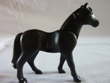 PLAYMOBIL  ANIMAL EQUITATION ECURIE RANCH FERME CHEVAL NOIR
