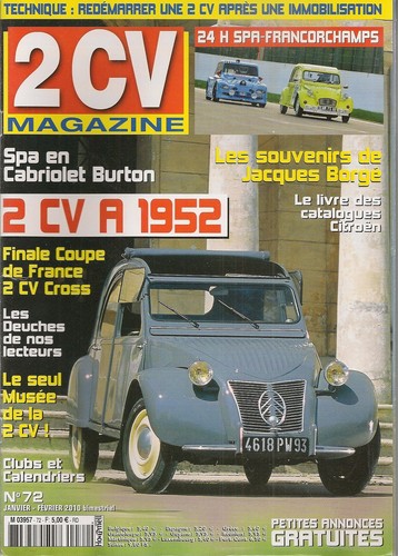 2cv magazine citroen - magazine, 72