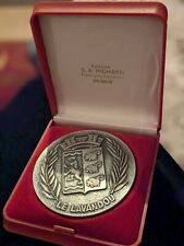 Médaille En Bronze Argenté Pichard - 1985, 50ème Anniversaire S-O-Lavandou