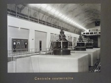 Photos construction centrale hydraulique Randens  André Borie René Gacon EDF
