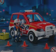Playmobil -- Pièce de rechange -- Voiture pompier 4822 -- 