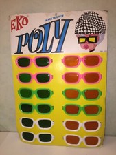 70's Présentoir Jouet POLY 12 lunette de soleil mode Twiggy EKO 1099 