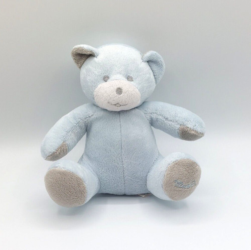 Doudou peluche ours bleu - , ciel