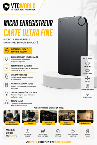 Micro enregistreur ultra - ,