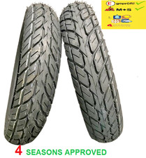 Ensemble De Pneus Tout Temps 90/90-12 TL 1 X Avant 1 X Arrière (M+S) 54J Scooter
