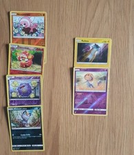 lot de 6 cartes pokemon anciennes brillantes holo reverse dont 2 rares