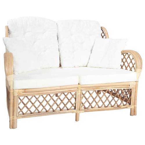 Canapé avec coussin rotin - avec,