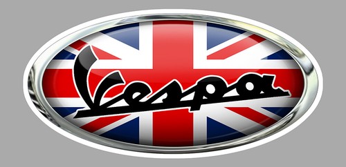 Vespa sticker trompe oeil - uk, trompe-l'oeil