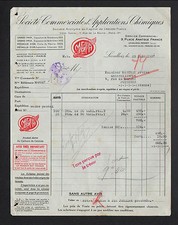 LEVALLOIS-PERRET (92) APPLICATIONS CHIMIQUES / Carbure de Calcium "META" en 1937