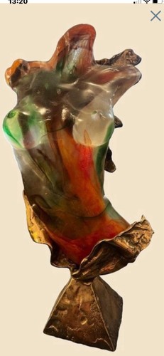 Sculpture bronze pate de - pate,