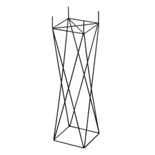 Cache-Pot en Métal "Support Croix" 55cm Noir