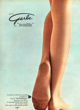 Publicité Advertising 0124 1966  Gerbe re-maillés  bas & collants