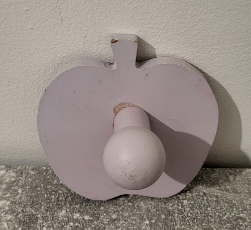 Antique purple wooden apple - antique,