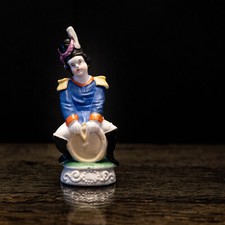 biscuit porcelaine de paris soldat napoleonien tambour 19e S. ceramique figurine