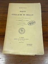 Livre Mémoires due Martin et Guillaume du Bellay Tome 4 1918 (L1-2)