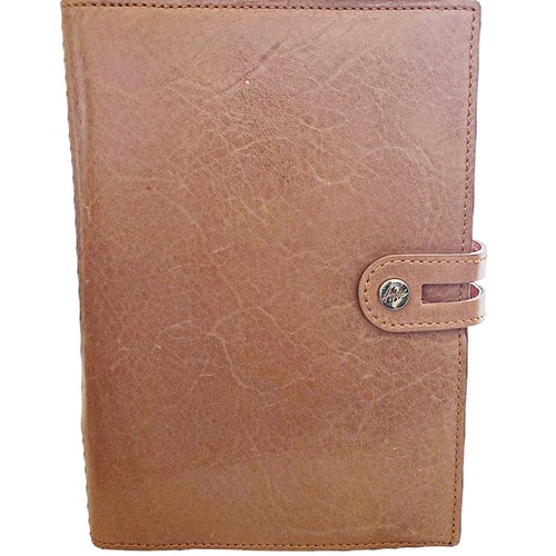 Agenda voyage abas - en, cuir