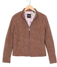Veste en simili cuir daim