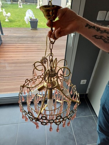 Beau lustre vintage pampilles - lustre,