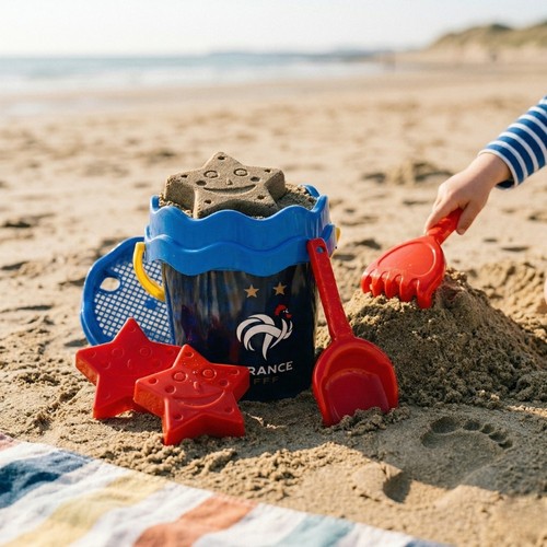 Seau plage garni avec - plage,