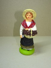 santon Didier 10 cm Vendangeuse crèche Provence raisin vigne