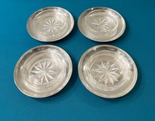 1 beurrier ERCUIS métal argenté & cristal confiture table plat service